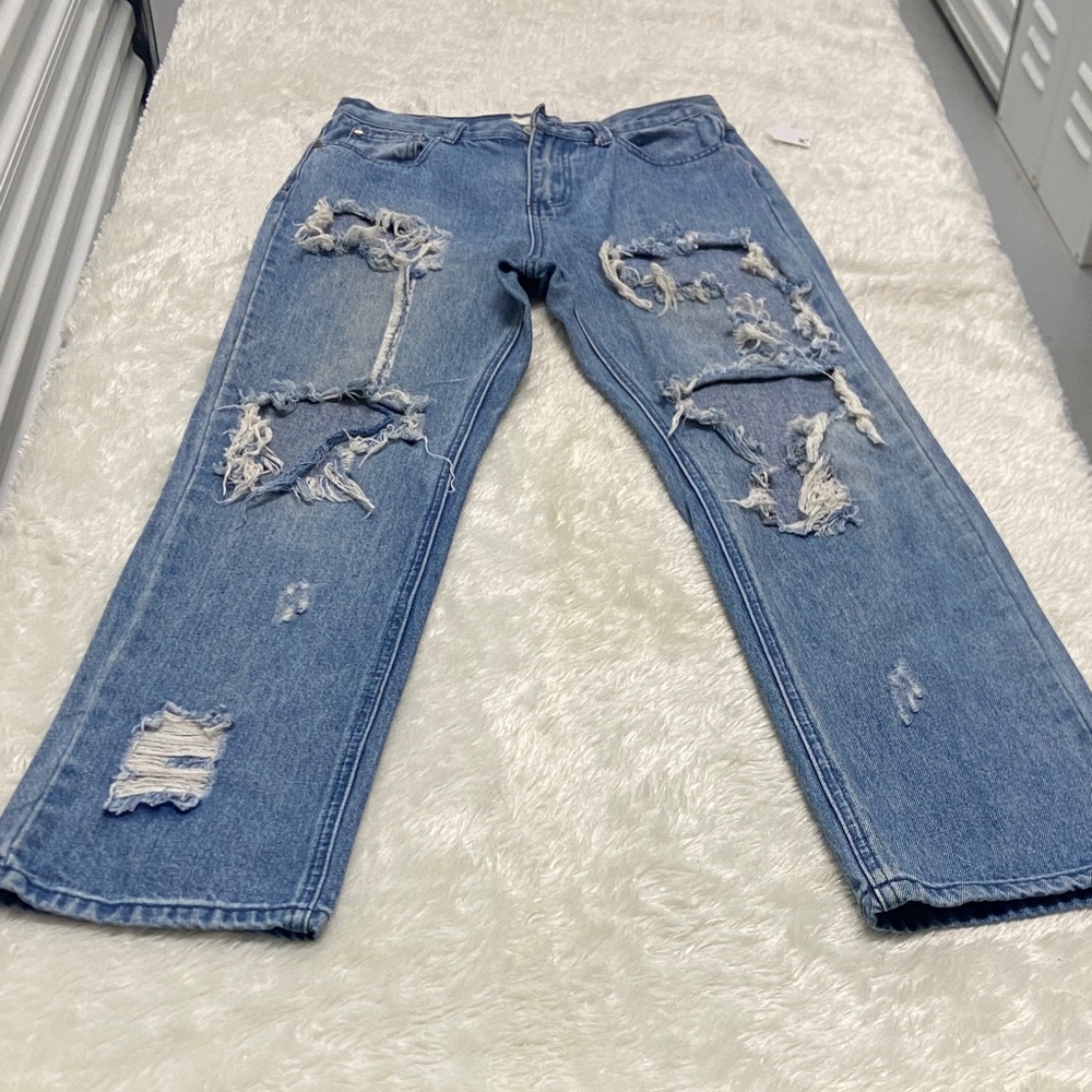 Elan Light Blue Relaxed Women's Jeans
